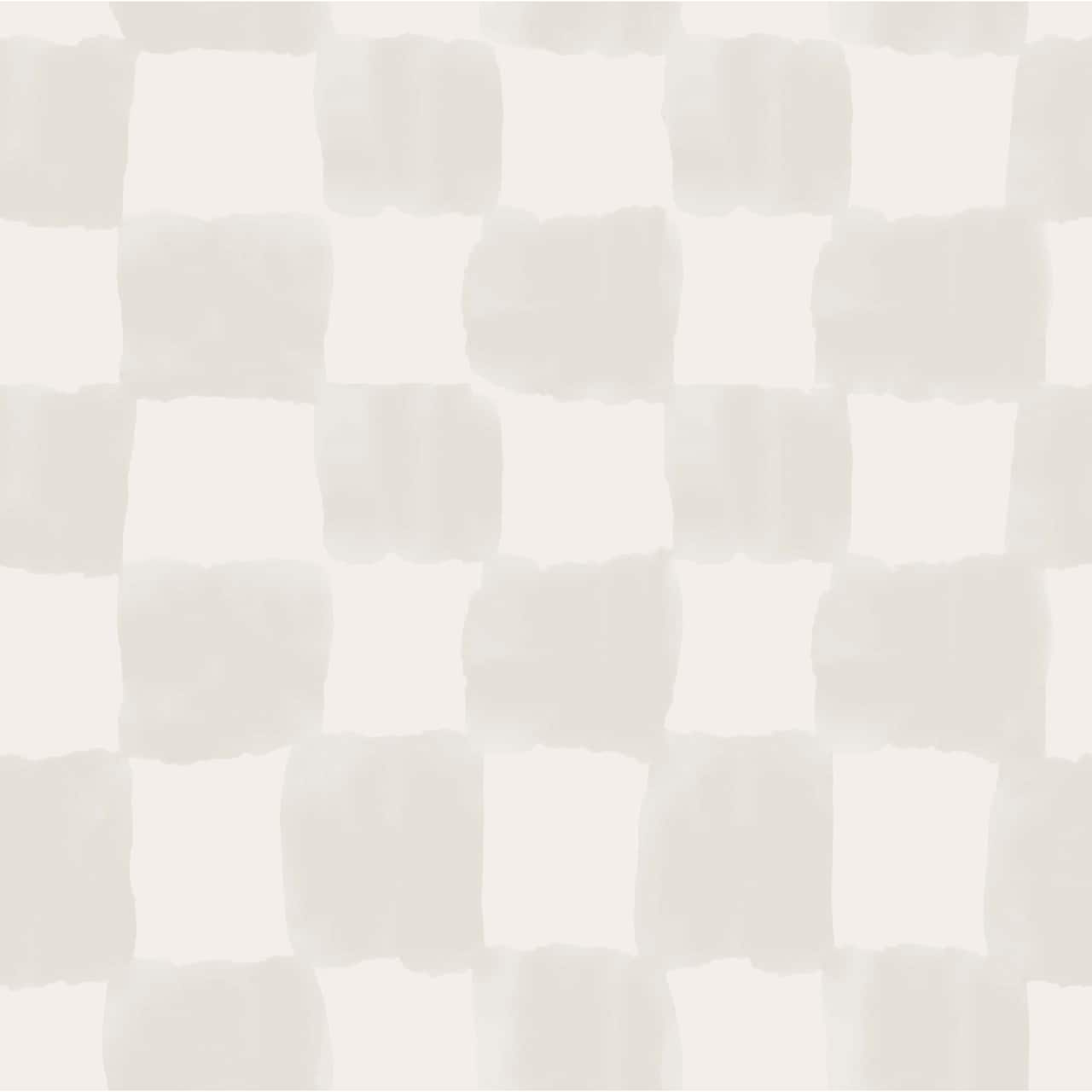 RoomMates Mr. Kate Tess Watercolor Soft Checker Peel & Stick Wallpaper